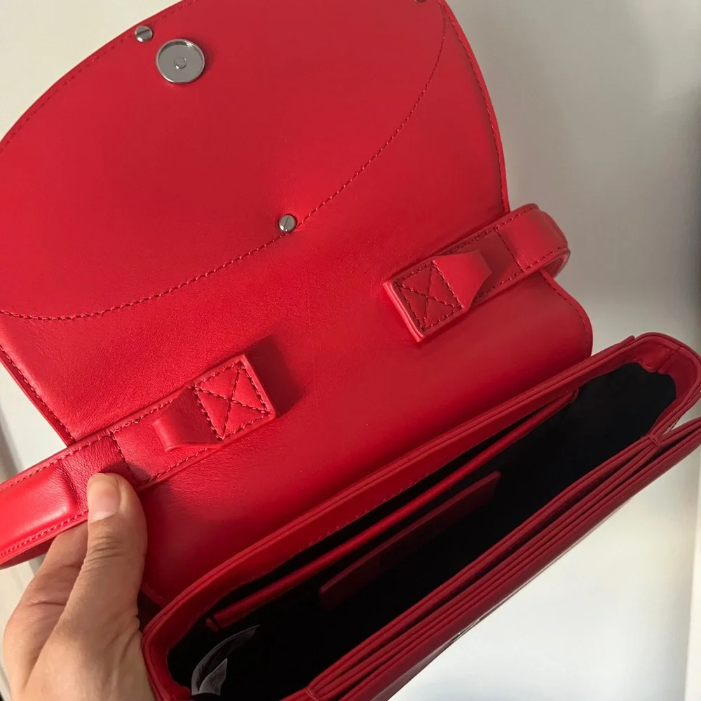 Diesel Red Shoulder Bag with Logo Detail - Picture 6 of 8
